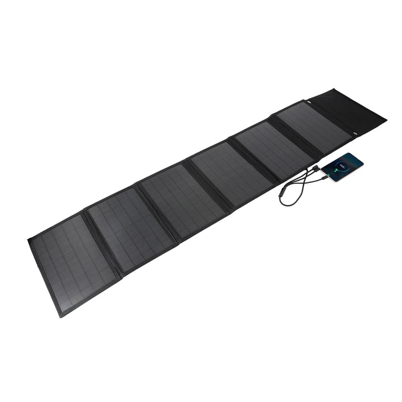 100W Solar Panel Folding Bag USB+DC Output Solar Charger Portable Foldable Solar Charging Device Outdoor Portable Power Supply
