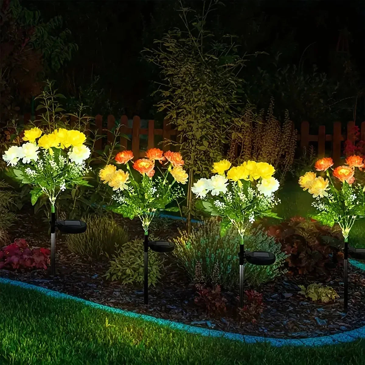 Solar snowdrop light, outdoor solar garden light for yard, garden, path, sidewalk, terrace, lawn decoration