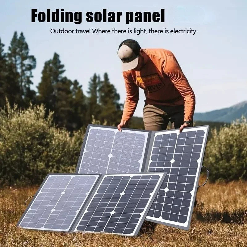 1000W 18V Portable Foldable Solar Panel Kit Complete Solar Power Station for Car Boat Caravan Camping Outdoor