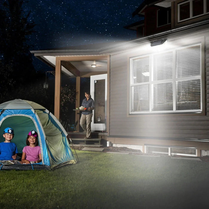 Solar Wall Lamp Outdoor 100LED Lampwaterproof Motion Sensor Solar Powered Sunlight Street Lamp Garden Railing Decorative Lamp