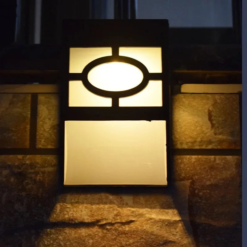 Outdoor Solar Garden Decoration Light IP65 Waterproof Solar Wall Lamp Deck Light Fence Light Stair Lights With Bright Warm Light