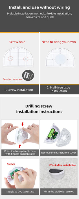 2/4/6/10/12/18/20Pcs Solar Fence Light Outdoor Waterproof Wall Lamps Festoon Decoration LED Light for Garden Step Patio Stairs