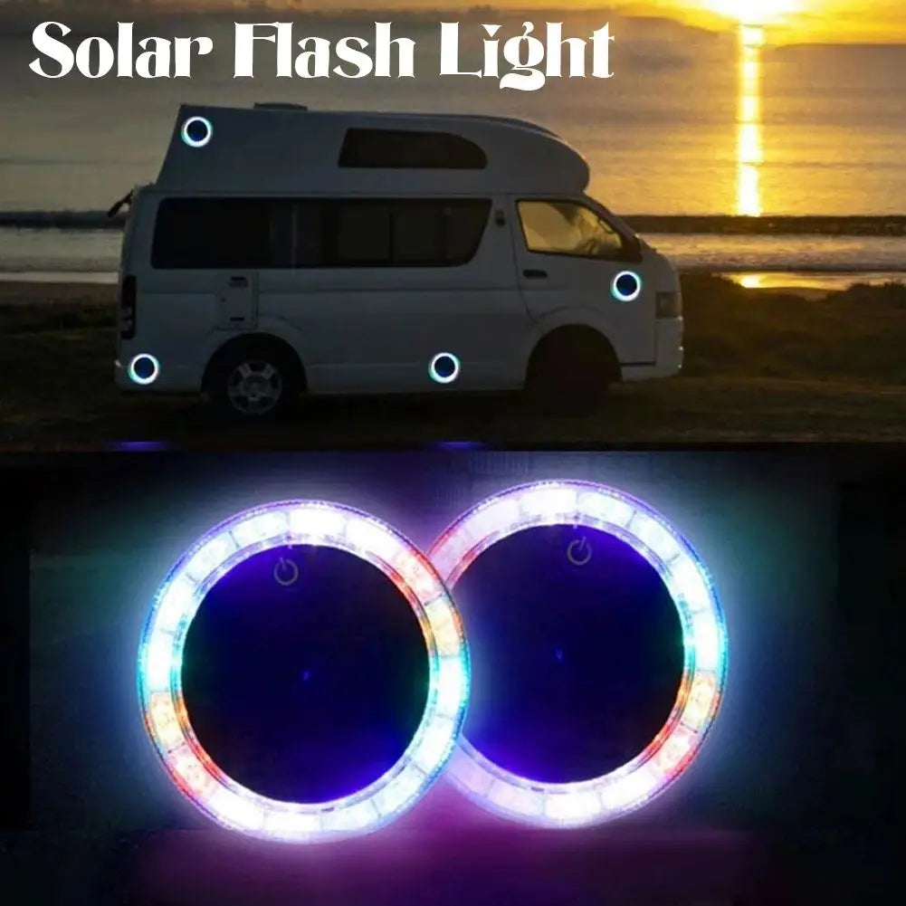 Car Solar Warning Light Multi Mode Touch Control Sensitive Flashing Lights Magnetic Light Sensing Car Accessories For Trucks SUV