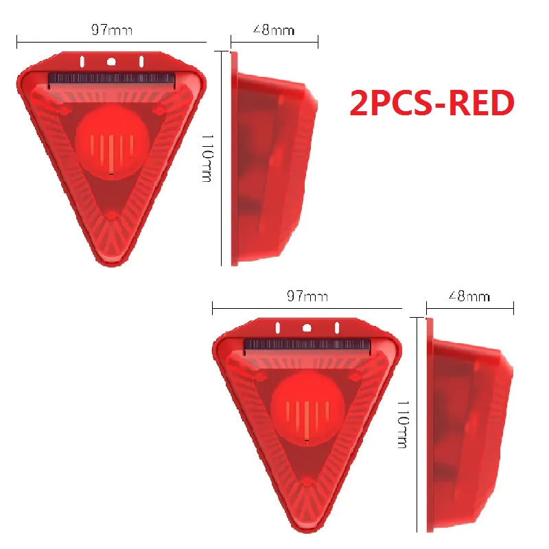 Solar Alarm Lamp Siren Wireless Motion Sensor Outdoor Waterproof 129dB Alarm Light Drive Away Wolf Wild Alarm System Detector