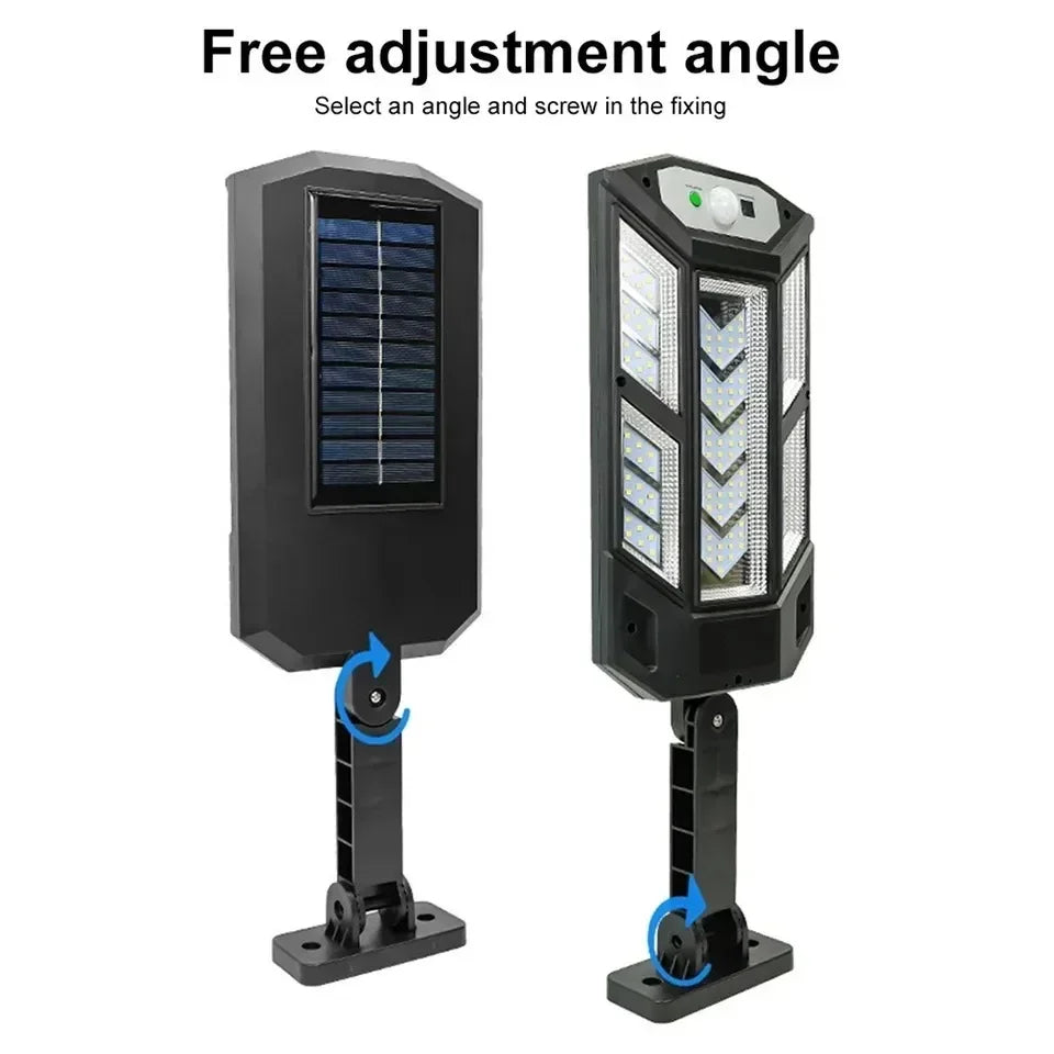 Powerful Solar LED Street Lights 3 Modes with Motion Sensor Super Bright Wall Lamp Outdoor Garden Yard Solar Power Light