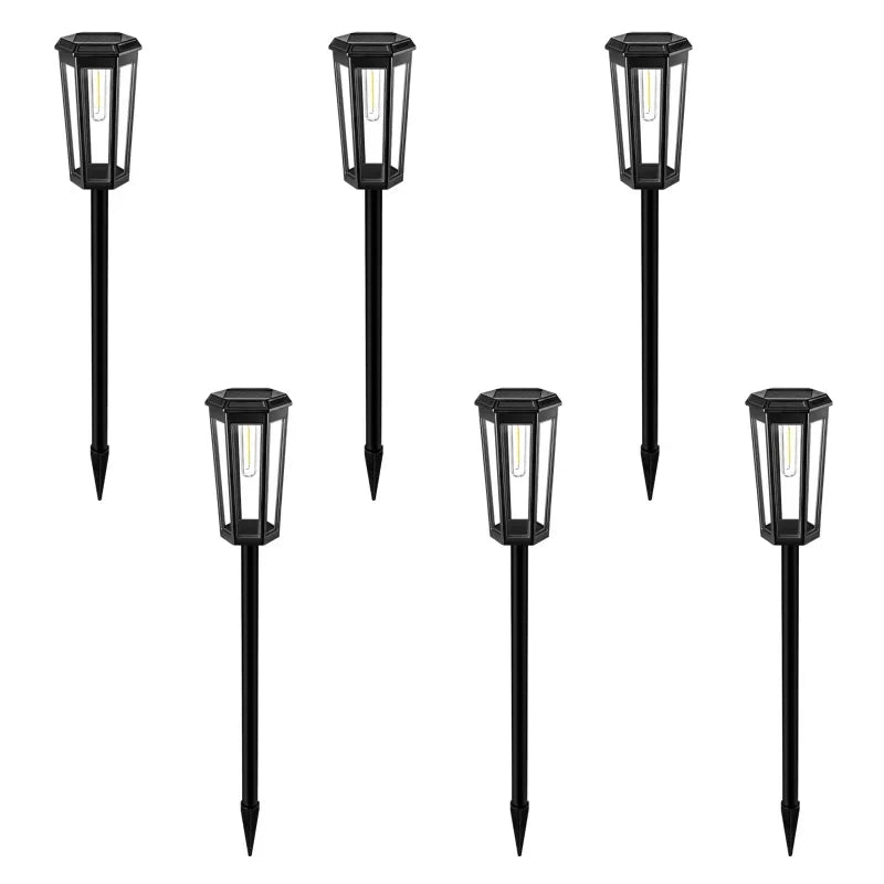 1/4/6 Pack Solar Pathway Lights Outdoor Solar Lights IP65 Waterproof Garden Lights Solar Lamp Outdoor Landscape Lamps for Lawn