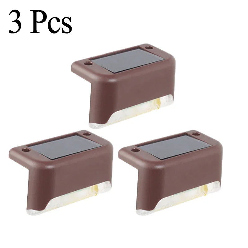 Solar Deck Lights 1-12 Pack Outdoor Step Lights Waterproof Led Solar Lights for Railing Stairs Step Fence Yard Patio and Pathway