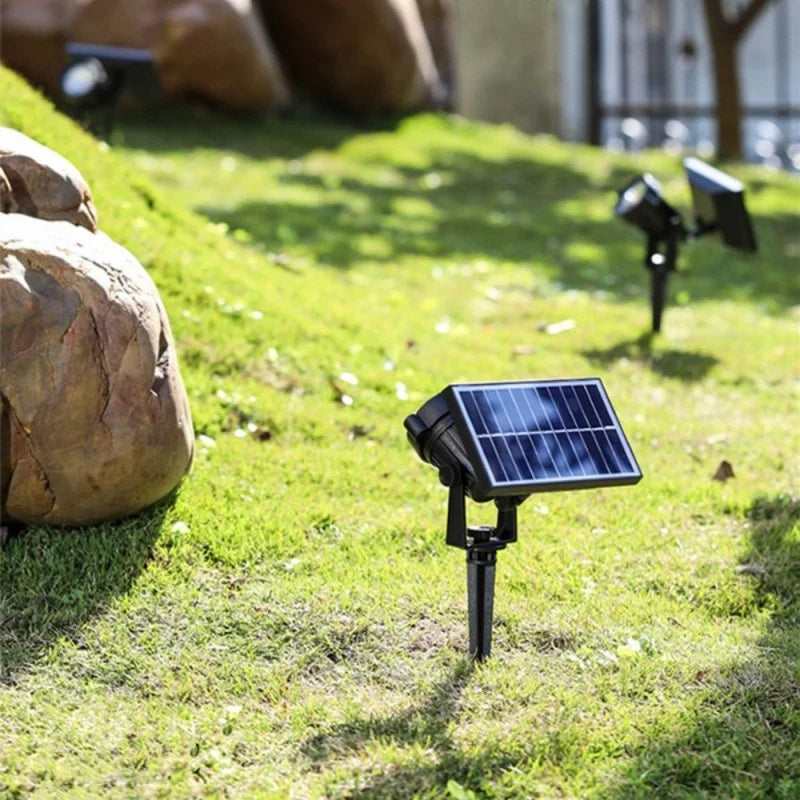 10W 15W Solar Lawn Lamp Outdoor landscape Spotlight IP65 Waterproof for Garden Backyard Pathway Driveway Patio Decor Spot Light