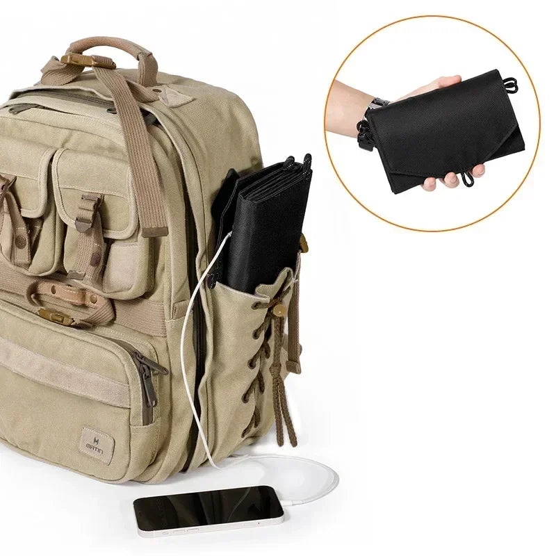 1000W Foldable Solar Panel USB Type C Mobile Phone Charging Waterproof Outdoor PC Hiking Camping Portable Battery Bank Charging