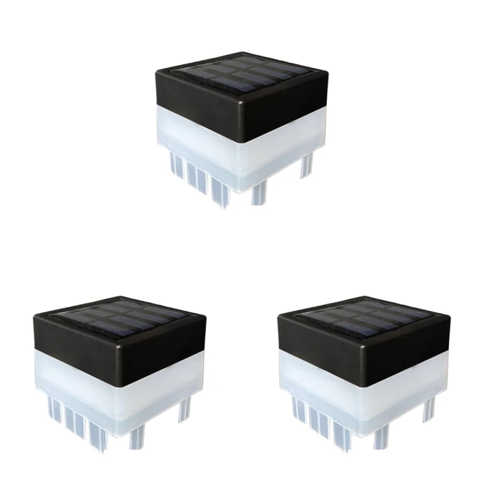 1-5Pcs Solar LED Fence Lamp Pillar Light Easy Installation Waterproof Outdoor Lamp GlowIing Path Yard Lights for Garden Decor