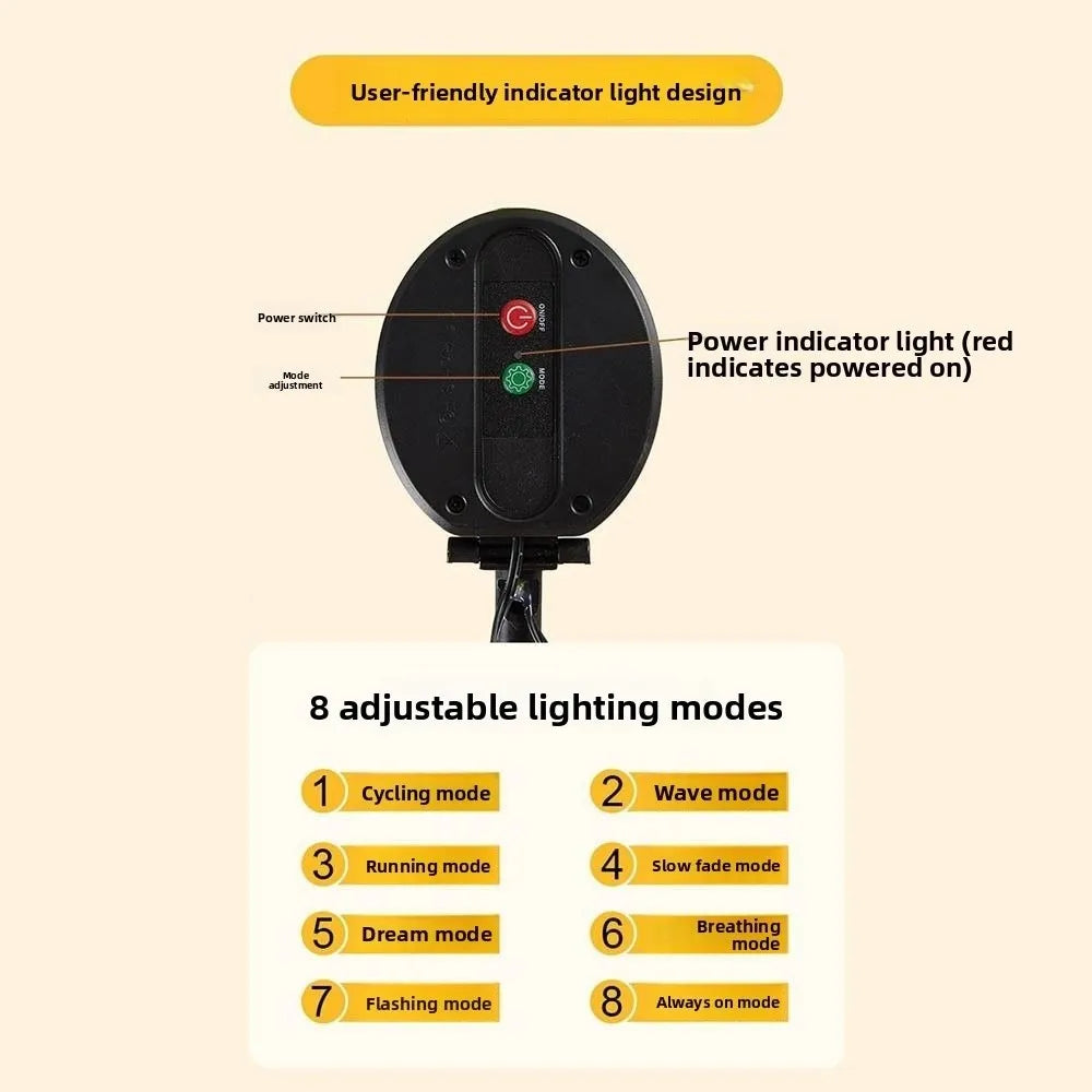 Waterproof Solar Flower Light Ground Mounted Warm light Simulation Flower Lamp with 3 Head Intelligent Light Sensing