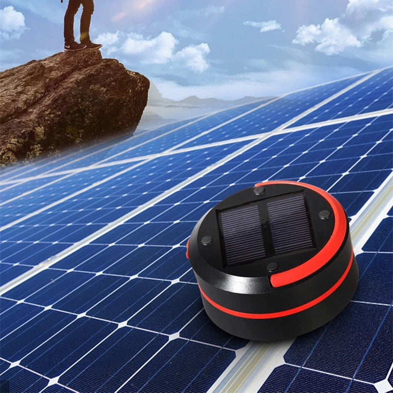 Camping Light Solar Rechargable Foldable Portable Lantern Power Bank Waterproof Flashlight Solar Lamp Camp Outdoor 