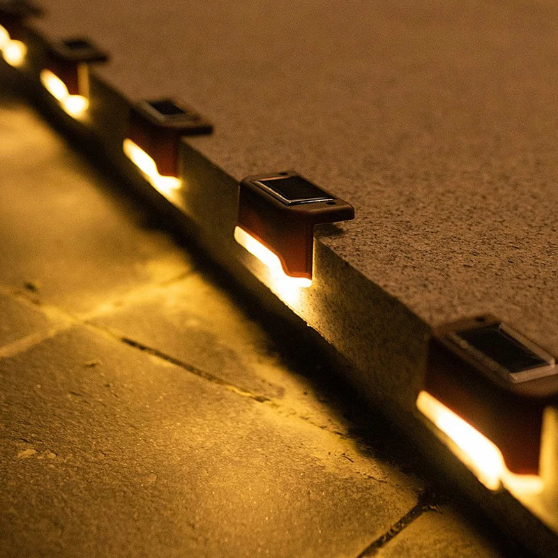 1/4/10/20pcs LED Solar Stair Light Waterproof Outdoor Garden Passage Courtyard Terrace Guardrail Step Light Landscape Light