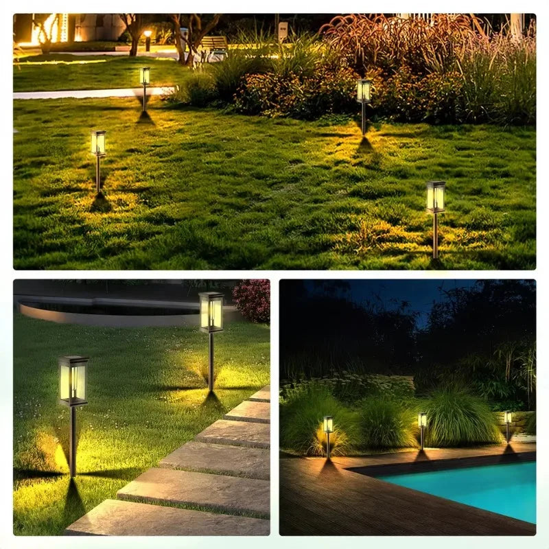 1/2/4/6 Pack Solar Pathway Lights Outdoor Waterproof Walkway Light Solar Powered Landscape Lights for Driveway Lawn Patio Yard