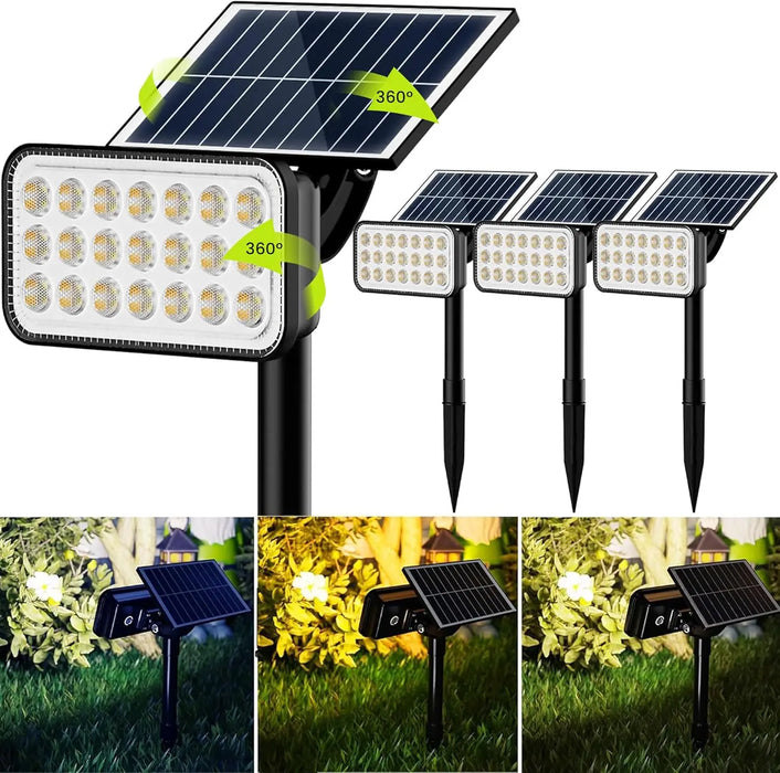 84-LED Solar Spotlight 5 Lighting Modes 360° Adjustable IP65 Waterproof Super Bright Night Solar Spotlight Suitable for patio