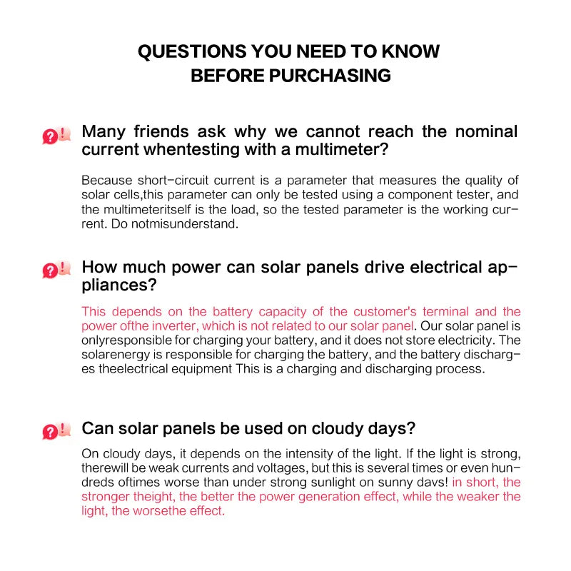 10-1000W Flexible Solar Panels For Outdoor Mobile Phone Charging Outdoor Street Lights Portable Appliances