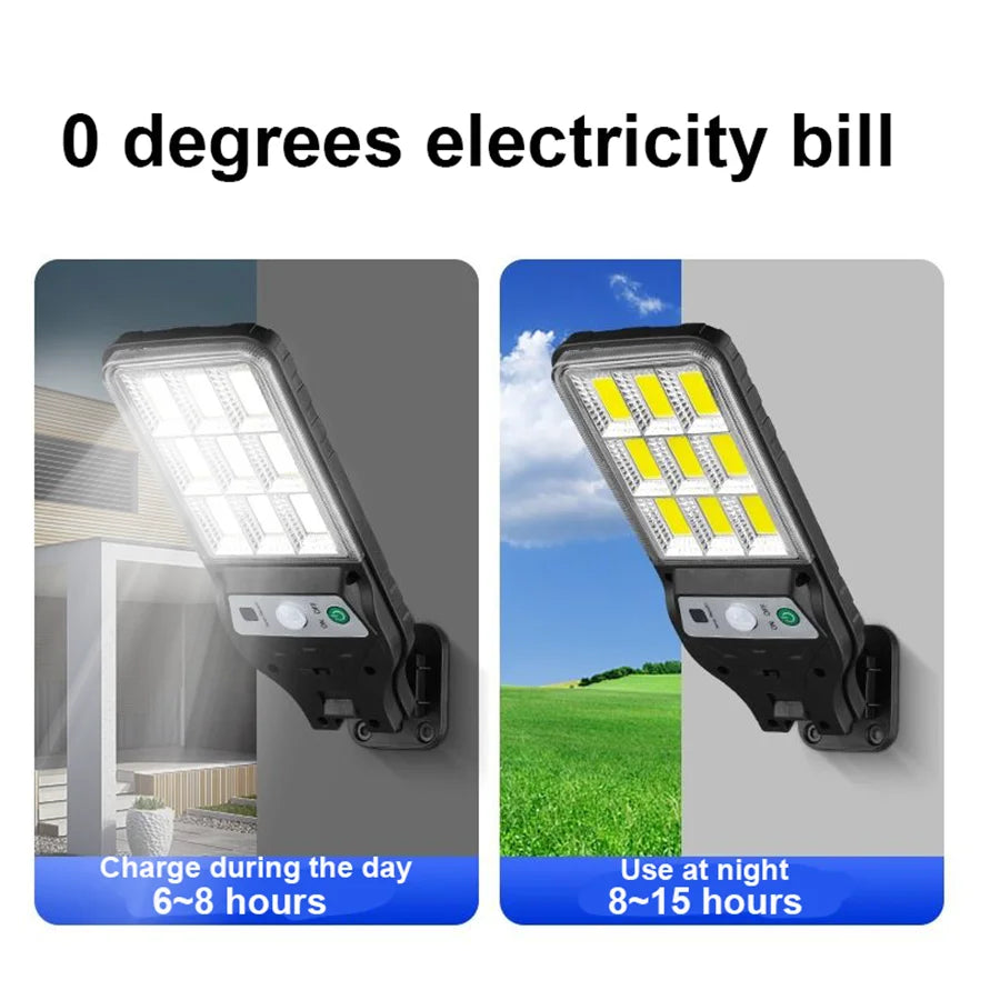 2025 Powerful Solar LED Light 200000LM Super Bright Solar Street Lamp Outdoor Waterproof Motion Sensor 3 Modes Garden Wall Light