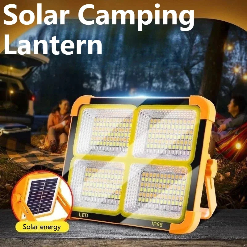 Solar Camping Lantern High Rechargeable LED Tent Light with Magnet Repair Emergency Lamp Powerful Flashlight Outdoor Solar Lamp