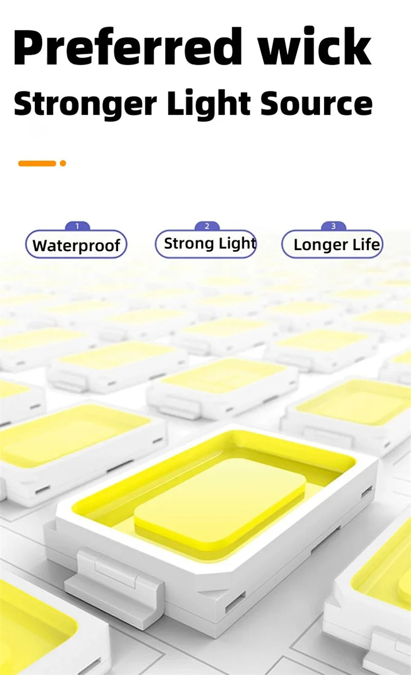 Solar Camping Lights Outdoor Waterproof Multifunctional Tent Flashlight Type-C And Solar Charge Atmosphere Light LED with Hook 
