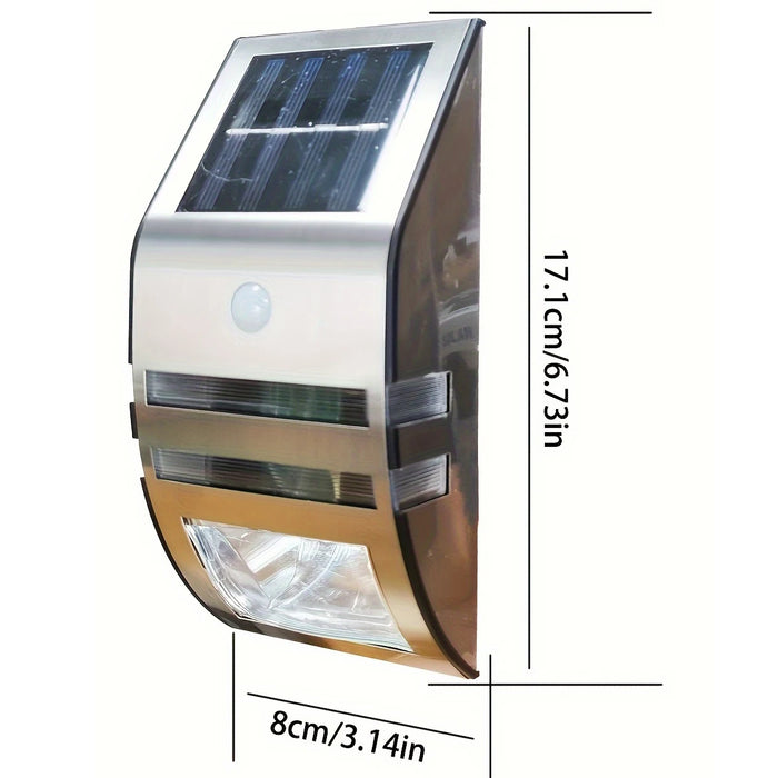 Solar Wall Lights Waterproof Motion Sensor Auto On/Off LED Wireless Outdoor Security Light Wall Lamp for Garden Garage Walkway