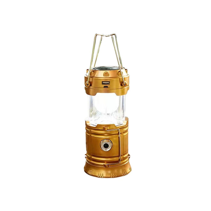 Solar Camping Light Portable Rechargeable Foldable Outdoor Searchlight Multifunctional Camping Lighting