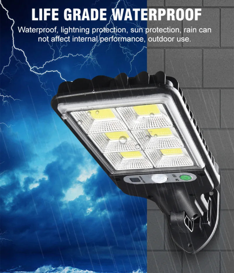 Solar Outdoor Led Courtyard Wall Lamp Human Body Induction Garden Terrace Garage Door Street Lamp 616