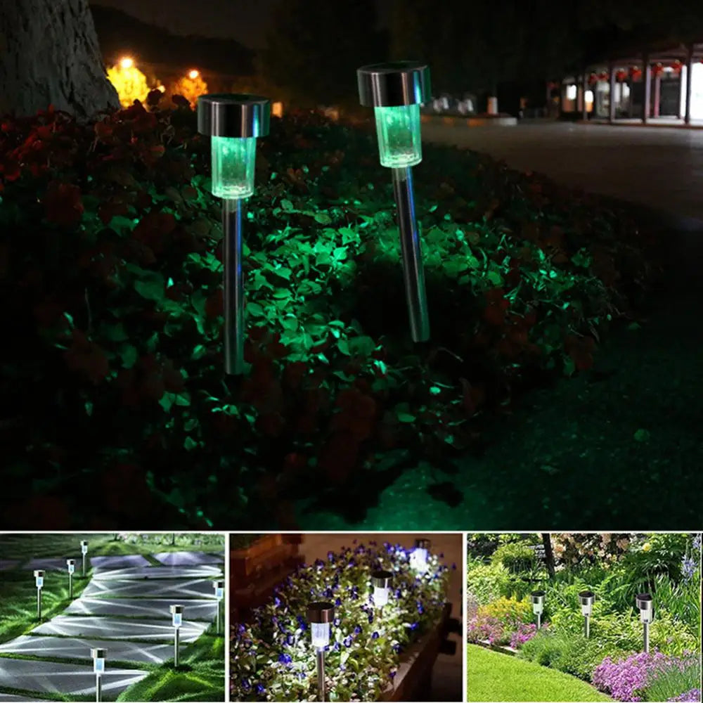 Outdoor Solar Lights Garden Lights Solar Powered Lamp Lantern Waterproof Landscape Lighting Pathway Yard Lawn Garden Decoration