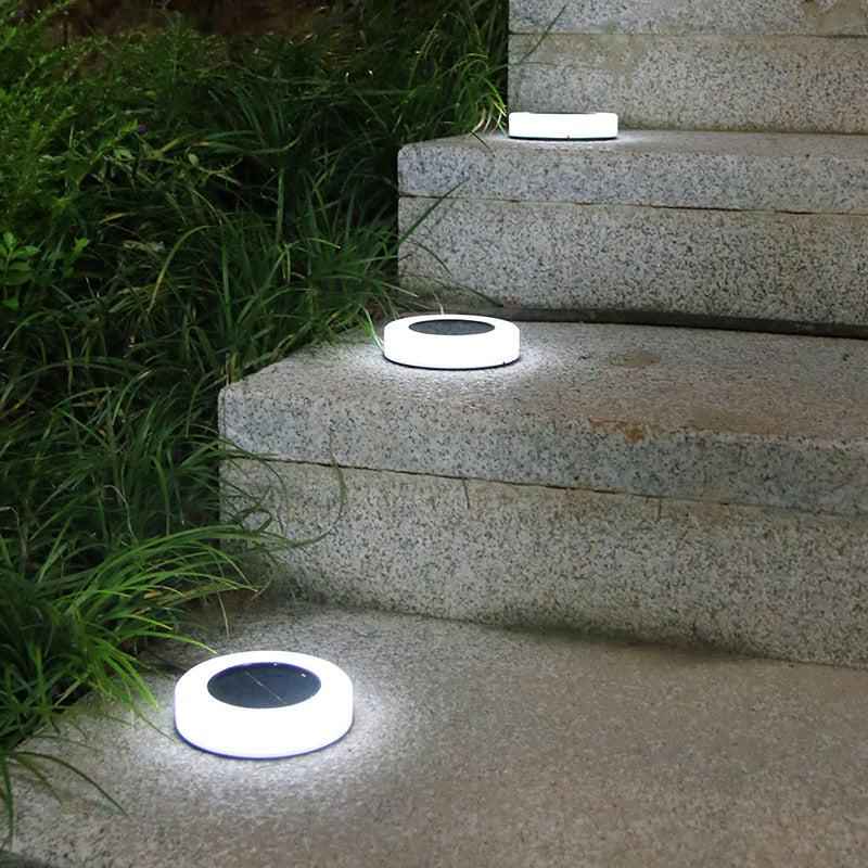 Solar Garden Lights Outdoor LED Solar Ground Lights Waterproof Landscape PathWay Floor Under Spot Lamp Decoration Lighting