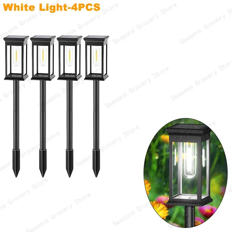 Led Solar Pathway Lights Waterproof Outdoor Solar Lamp for Garden/Landscape/Yard/Patio/Driveway/Walkway Lighting Solar Lights
