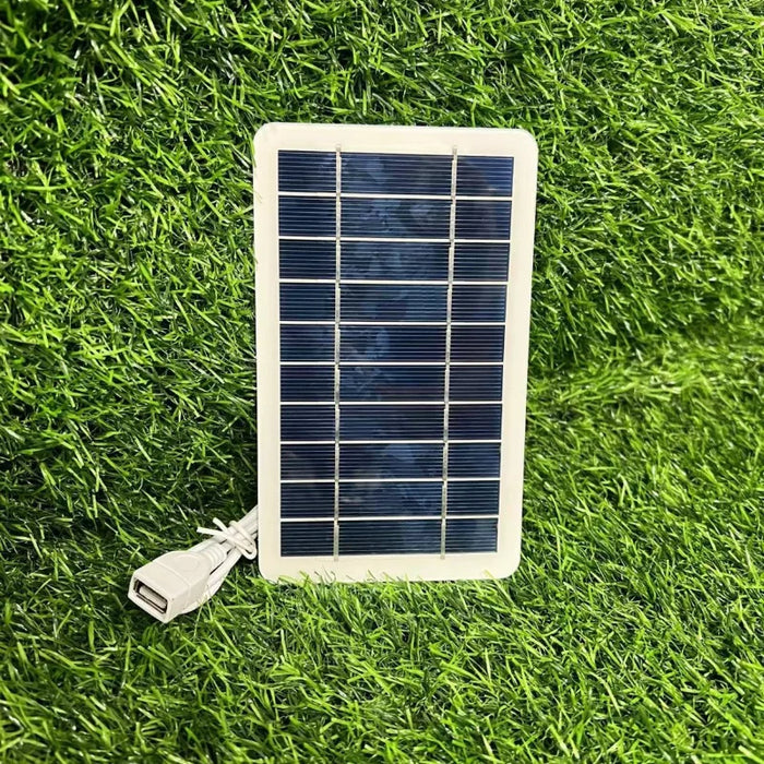 2W Portable Solar USB Charger With 0-0.4A Output For Outdoor Travel Power Banks Phones Flashlights Compact Photovoltaic Panel