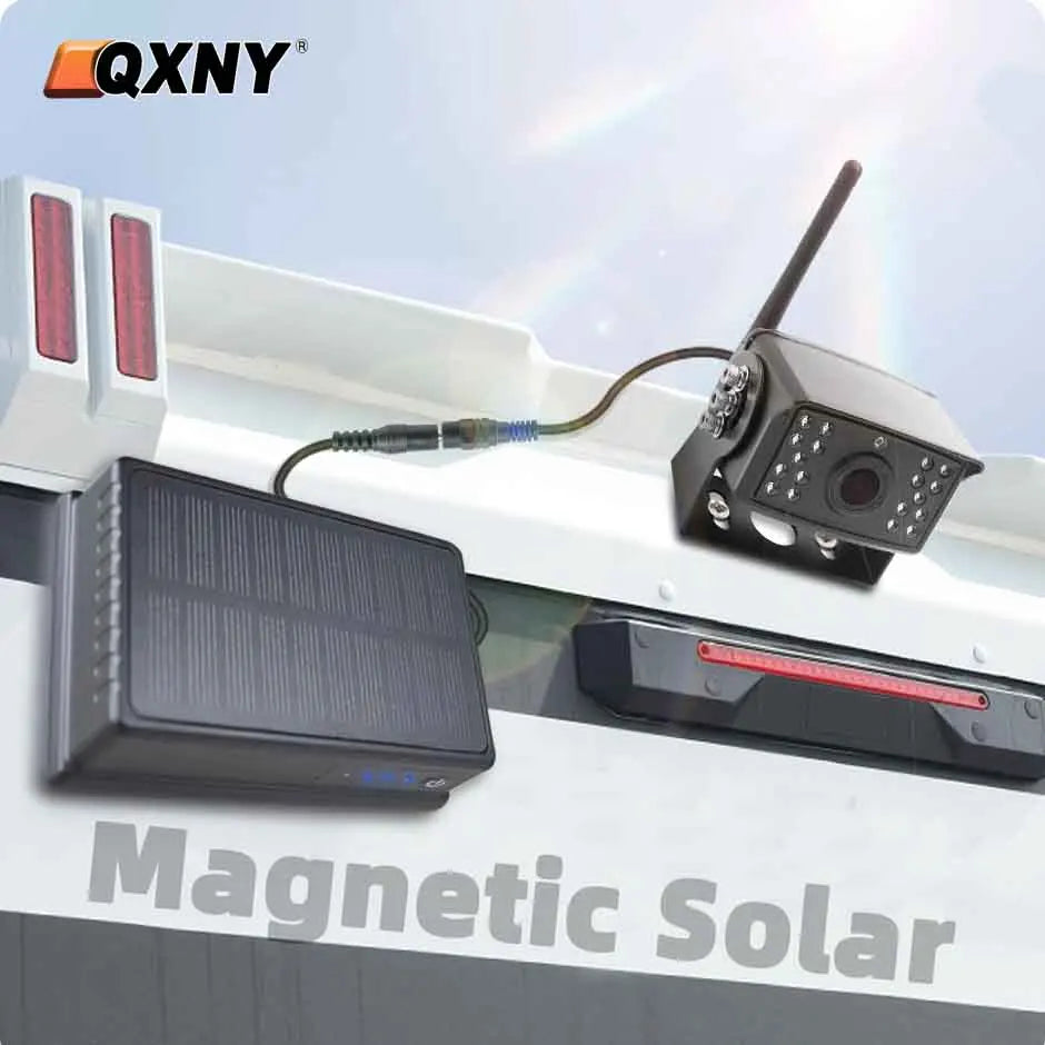 12V Power Bank Solar Magnetic Portable Battery Waterproof Mobile Supply For WiFi Wireless Backup Rear Camera Outdoors CCTV