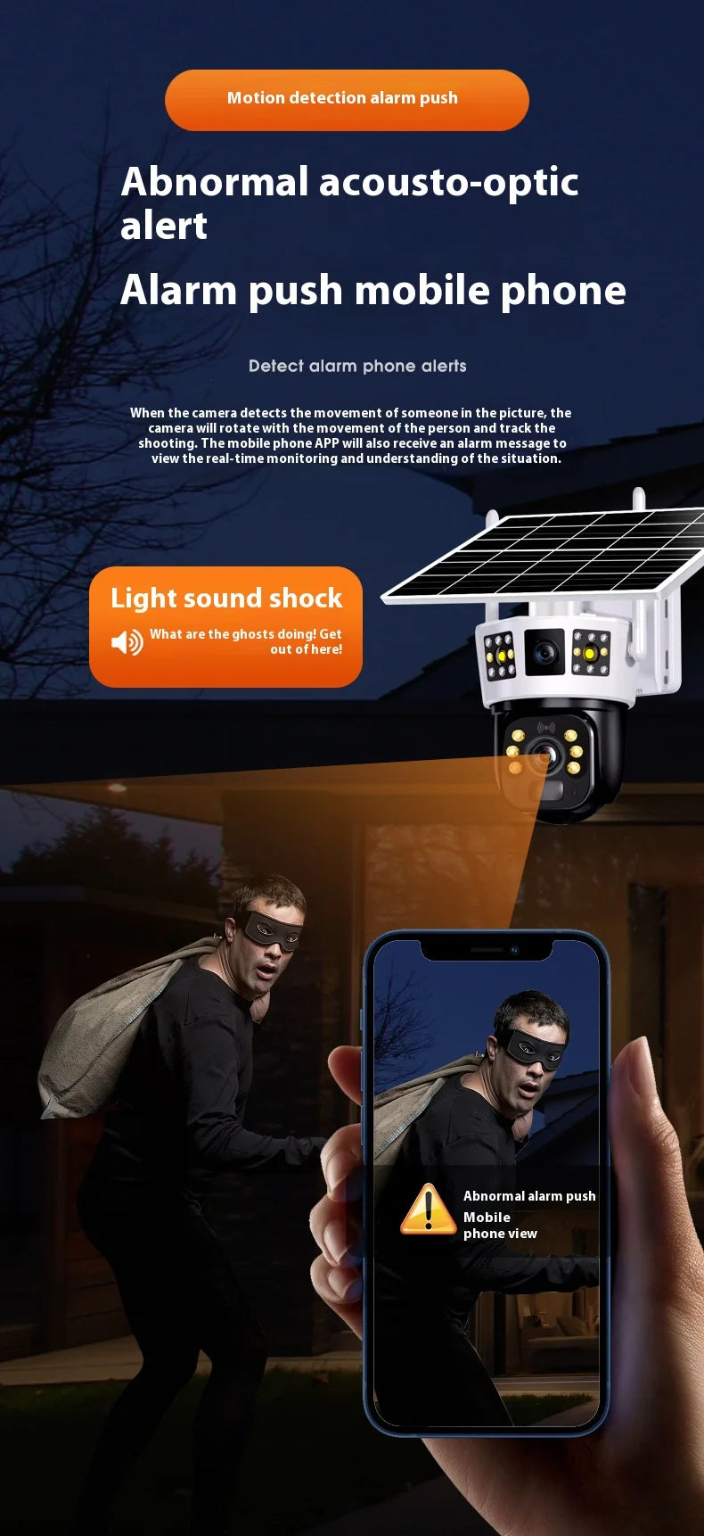 4G Solar Camera 6K 12MP Three Lens PTZ Dual screen PIR Human Tracking Color Night Vision Security CCTV Surveillance IP Camera