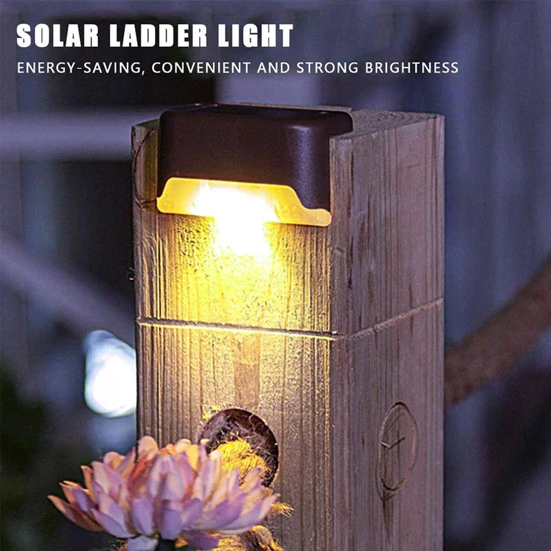 Solar LED Lights Outdoor Garden Light Deck Lamp Solar Stairs Light Waterproof Solar Step Lamp for Outdoor Patio Garden Decor