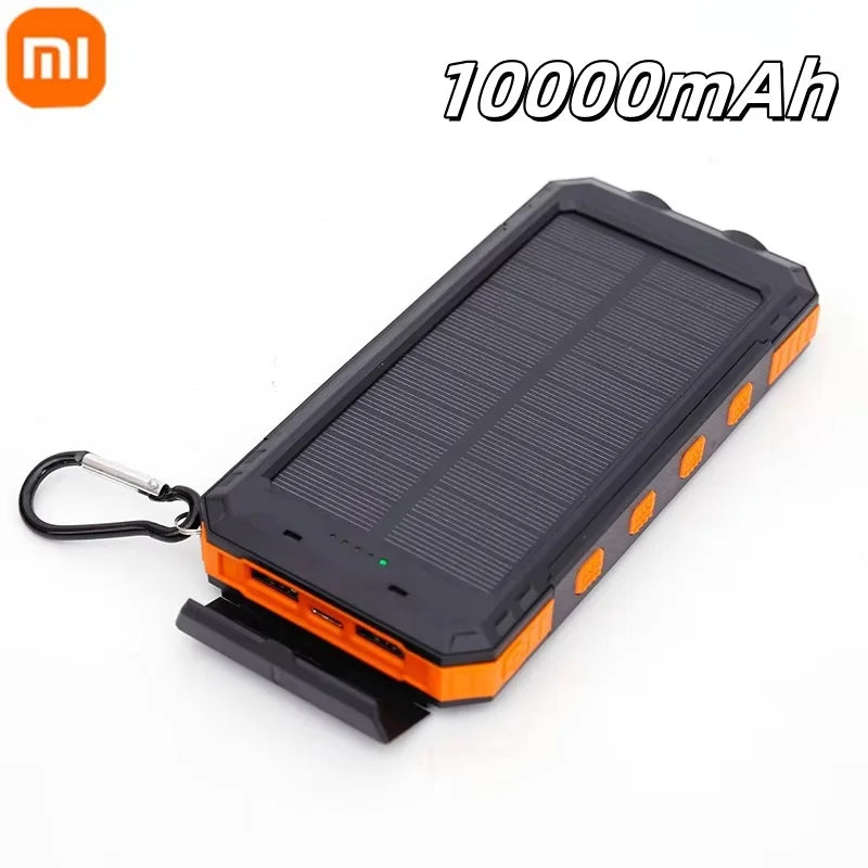 Xiaomi Solar Power Bank 50000mAh Portable Charging Poverbank External Battery Charger Strong Light LDE Light for iphone Huawei
