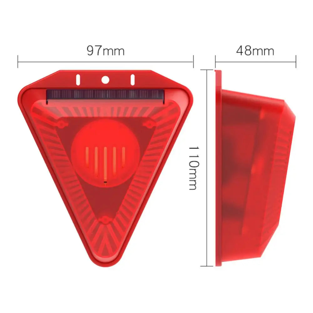 Solar Alarm Lamp Siren Wireless Motion Sensor Outdoor Waterproof 129dB Alarm Light Drive Away Wolf Wild Alarm System Detector