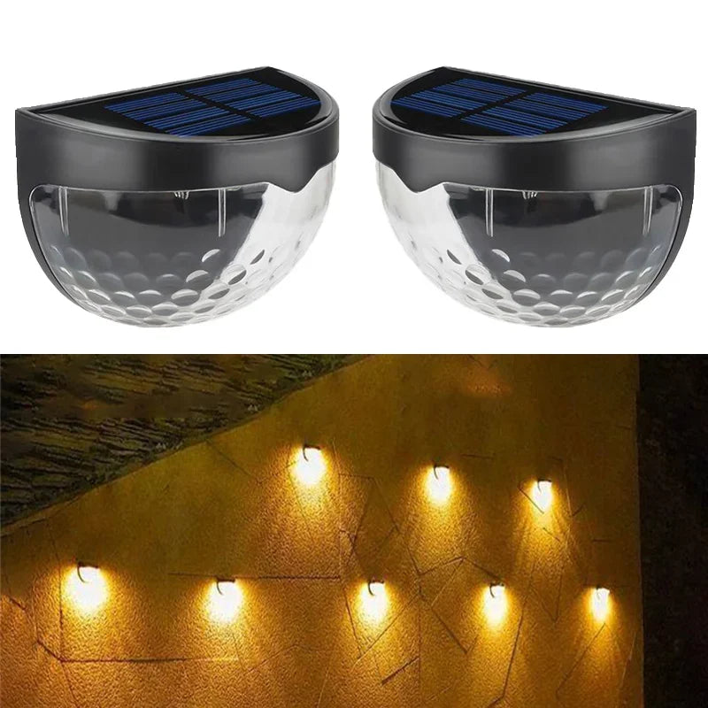 2/4pcs Solar Wall Lamps Outdoor Waterproof Courtyard Garden Decoration Porch Yard Energy-saving Street Lights Christmas Decor