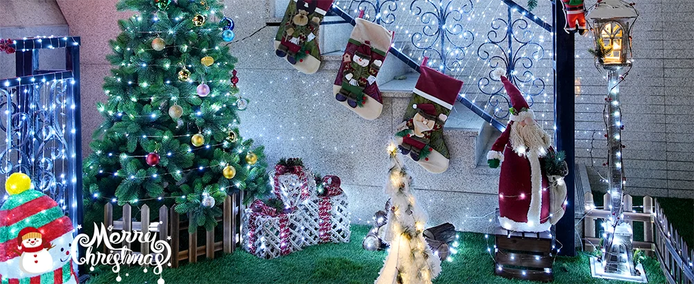Solar Christmas String Lights Outdoor Solar Fairy Lights 8 Lighting Modes Twinkle Lights for Garden Party Wedding Xmas Decor