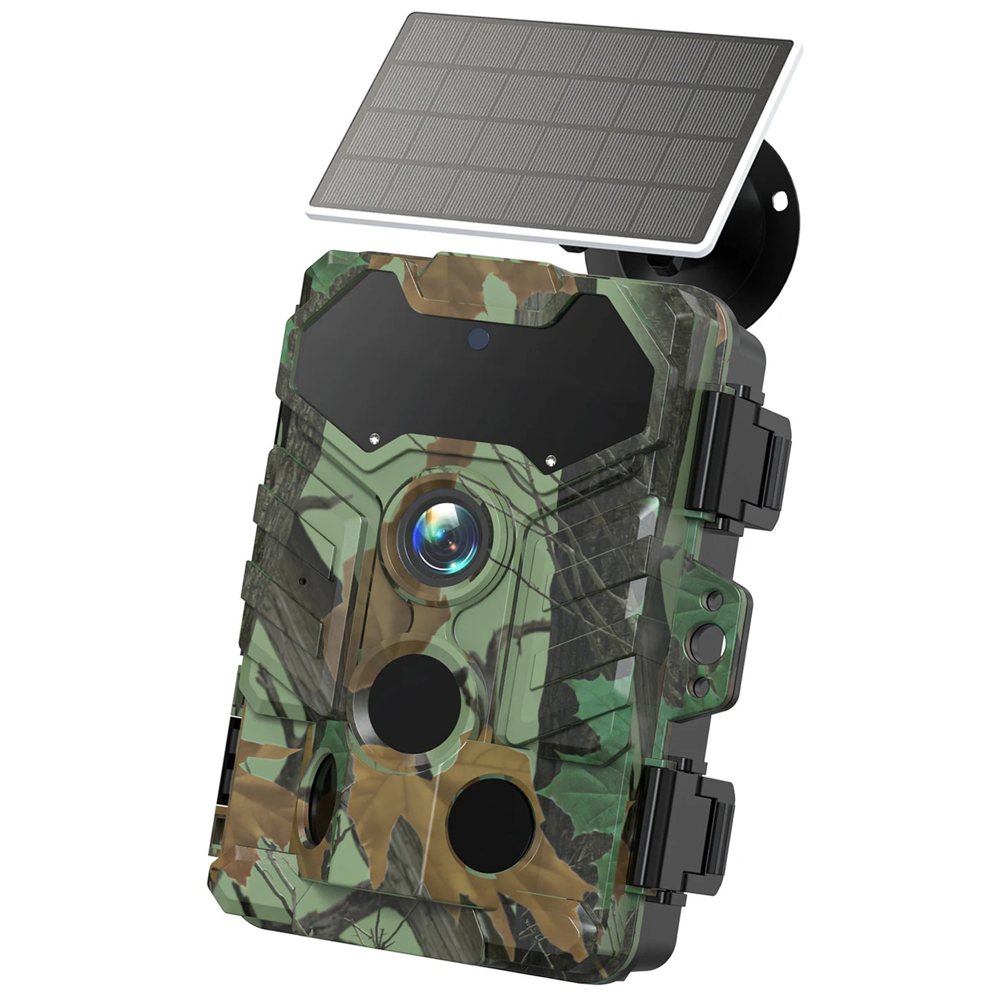 Solar Camera Outdoor Wireless Trail Camera 32MP Infrared Night Vision WiFi Enabled IP66 Waterproof Wildlife Hunting Camera