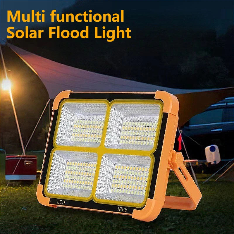 Solar Camping Lantern Solar Lights Outdoor Rechargeable Solar Flood Light Outdoor Portable Solar Floodlight for Outdoor Camping
