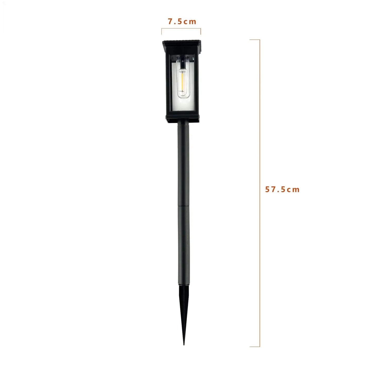 Solar Powered Incandescent Bulbs Pathway Lights Waterproof Garden Walkway Yard Backyard Lawn Landscape Lighting
