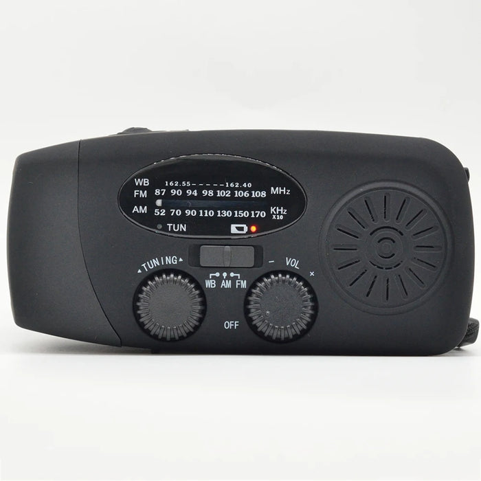 Emergency Radio Solar Power Hand Crank Radio Global receiver High Quality LED Torch Reading Light SOS Alarm 2000mAh