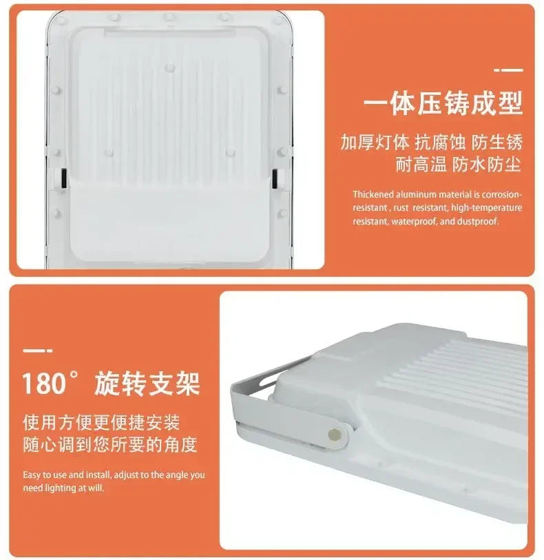 Solar Floodlights Garden Lamps High Pole Golf Course Projection Lights Split Remote Control Light Control Sensor LED Lights
