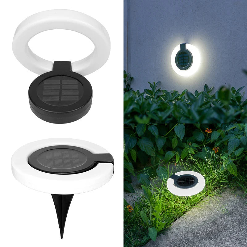 1/4Pack Solar Outdoor Lights,LED Waterproof Atmosphere Light,Warm white lamp,for Garden Fence Buried Lawn Porch Walkway Decor