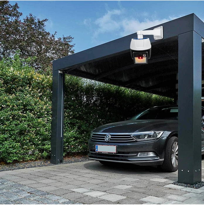 Solar Powered Fake Security Camera Shape Solar Light with PIR Motion Sensor Detection Lights for Outdoor Home Office Shop Garage