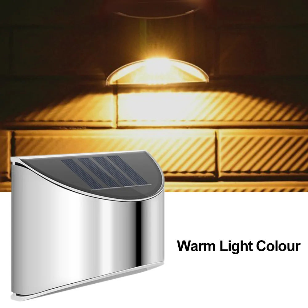 1 Pack Solar Fence Light Solar Garden Light Outdoor Solar Wall Light Solar Deck Light Waterproof For Garden Patio Yard Decor