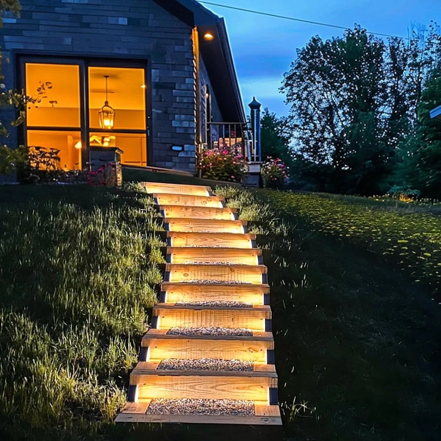 Solar Step Lights for Outside,1-4pack Solar Stair Lights Outdoor Waterproof IP65,Outdoor Deck Step Lights,Solar Lights for Stair