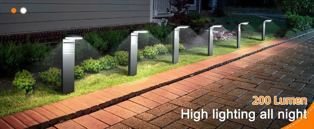 Solar Lawn Lamps Outdoor Garden Lamps Durable Plastic Pathway Lights Ideal for Driveway Lawn Patio Sidewalk Outdoor Lighting