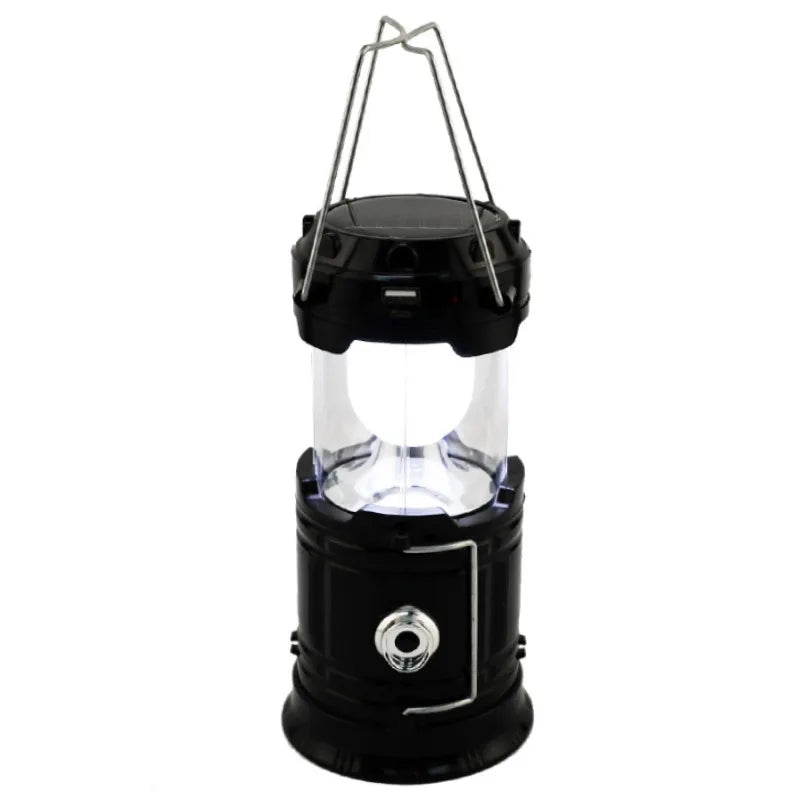 Powerful Solar LED Camping Lantern Outdoor Camp Tent Lamp USB Rechargeable Portable Emergency Lights Stretch Hang Lantern