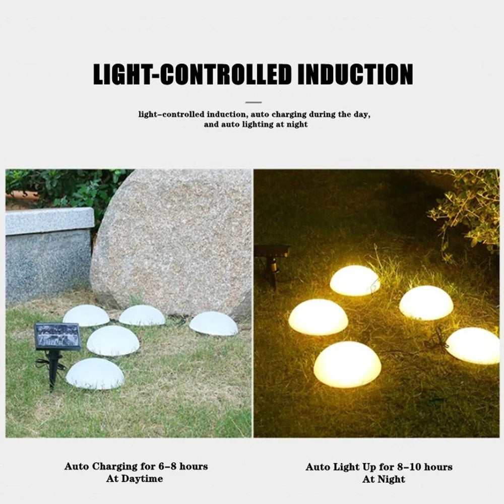 LED Solar Light Garden Lawn Lamp Waterproof Outdoor Landscape Christmas Lights Home Yard Driveway Patio Pathway Decor Lighting