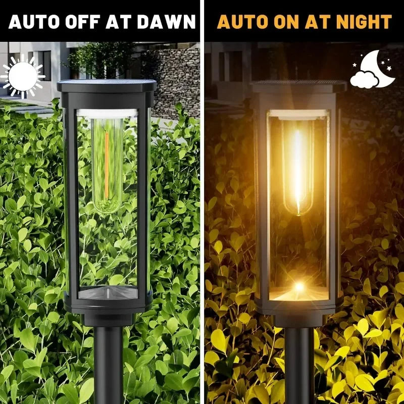 Led Solar Pathway Lights Waterproof Outdoor Solar Lamp for Garden/Landscape/Yard/Patio/Driveway/Walkway Lighting Solar Lights